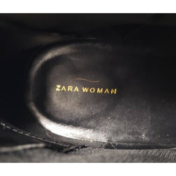 Zara Chelsea Ankle Boots sz 41 (10.5) tan Chukka booties - Picture 2 of 11